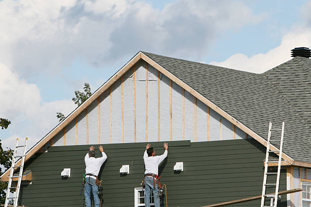 Professional Siding Contractor technician working in Little Plymouth, VA